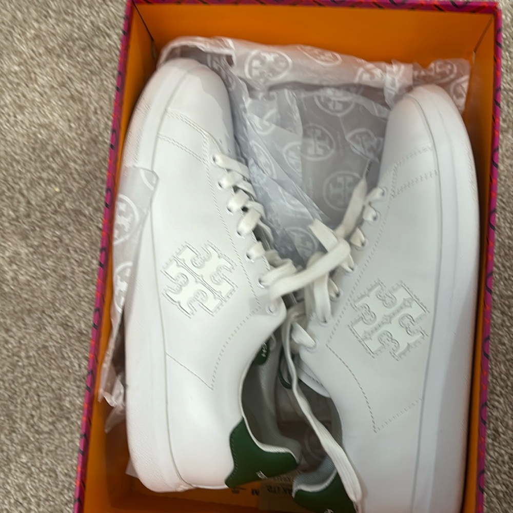 Tory Burch Double T Howell Court Sneaker (Women)